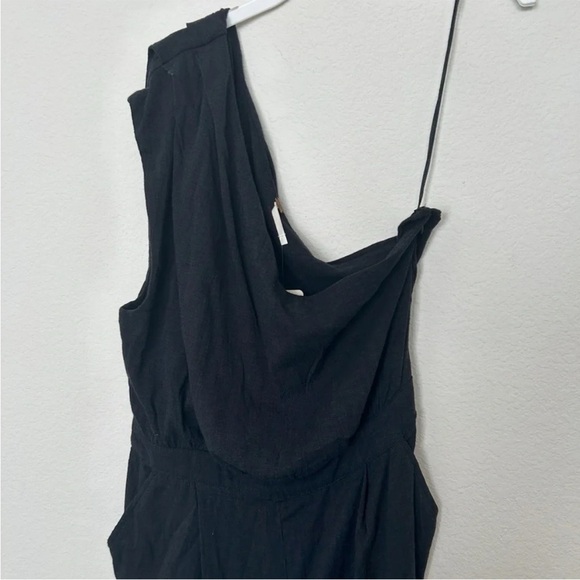 Free People Avery One Shoulder Jumpsuit Black - Picture 6 of 10